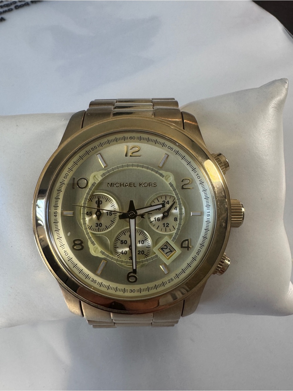 Michael Kors Gold-Tone Men’s Chronograph Bracelet Watch